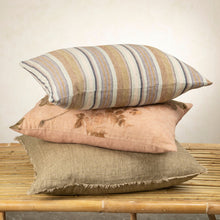 Load image into Gallery viewer, Linen Eco Print Pillow Blush - 16x24