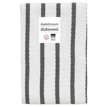 Load image into Gallery viewer, Basketweave Dishtowel - Black