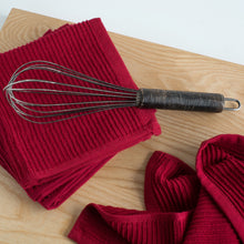 Load image into Gallery viewer, Ripple Dishcloths Set of 2 - Carmine