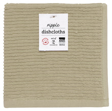 Load image into Gallery viewer, Ripple Dishcloths Set of 2 - Sandstone