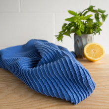 Load image into Gallery viewer, Ripple Dishtowel - Royal Blue