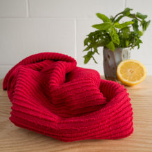 Load image into Gallery viewer, Ripple Dishtowel - Red