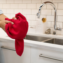 Load image into Gallery viewer, Ripple Dishtowel - Red