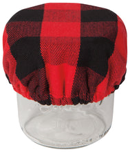 Load image into Gallery viewer, Mini Bowl Covers, Set of 3 - Red Buffalo Check