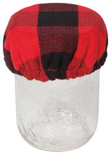 Load image into Gallery viewer, Mini Bowl Covers, Set of 3 - Red Buffalo Check