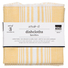 Load image into Gallery viewer, Scrub-It Dish Cloths Set of 3 - Lemon Yellow