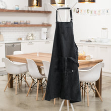 Load image into Gallery viewer, Mighty Apron - Black Pinstripe