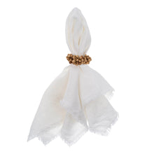 Load image into Gallery viewer, Napkin Ring - Beaded Berry, Natural Set Of 4