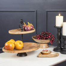 Load image into Gallery viewer, Oval 2-Tier Plate