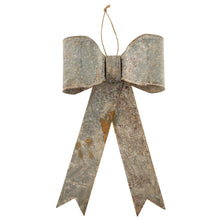 Load image into Gallery viewer, Zinc Bow Ornament - 2 Sizes