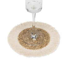 Load image into Gallery viewer, Coaster - Fringed Ivory
