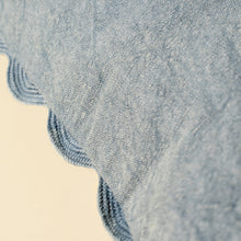 Load image into Gallery viewer, Scalloped Edge Pillow 20x20 - Slate Blue