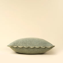 Load image into Gallery viewer, Scalloped Edge Pillow 20x20 - Sage Green