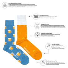 Load image into Gallery viewer, Men's Inside Out Beer Socks