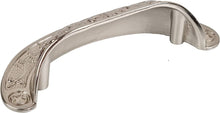 Load image into Gallery viewer, Baroque Style Cup Pull Brushed Nickel - 2-1/2"