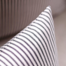 Load image into Gallery viewer, Black Ticking Pillow