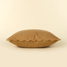 Load image into Gallery viewer, Corduroy Scallop Pillow - Gold - COVER ONLY