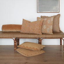 Load image into Gallery viewer, Corduroy Scallop Pillow - Gold - COVER ONLY