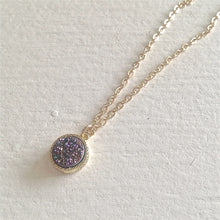 Load image into Gallery viewer, Tenerife Druzy Pendant Necklace