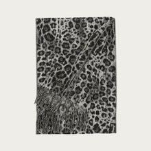 Load image into Gallery viewer, Cashmink Scarf - Cheeta Charcoal