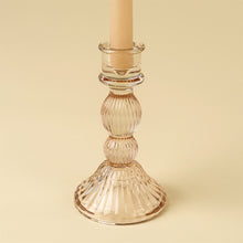 Load image into Gallery viewer, Callista Glass Candleholder - Blush