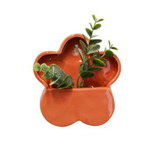 Load image into Gallery viewer, Red Flower Wall Planter