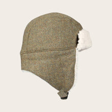 Load image into Gallery viewer, Loevenich Aviator Cap with Herringbone Design - Khaki