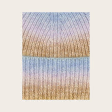 Load image into Gallery viewer, Rainbow Knit Hat Colour Gradient - Cloudy Turquoise