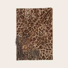 Load image into Gallery viewer, Cashmink Scarf - Cheeta Espresso