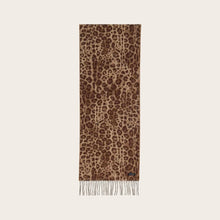 Load image into Gallery viewer, Cashmink Scarf - Cheeta Espresso