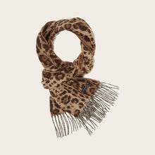 Load image into Gallery viewer, Cashmink Scarf - Cheeta Espresso