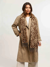Load image into Gallery viewer, Cashmink Scarf - Cheeta Espresso