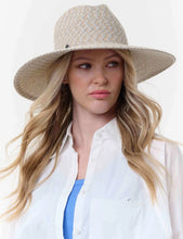 Load image into Gallery viewer, Delicately Patterned Fedora - Denim