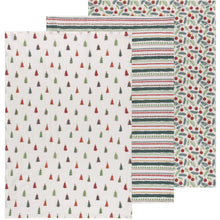 Load image into Gallery viewer, Bakers Floursack Dishtowels Set of 3 - Merry & Bright