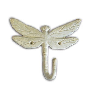 Dragonfly Hook - Antique White