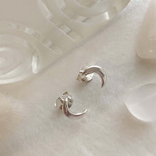 Load image into Gallery viewer, New Moon Crescent Moon Style Stud - Sterling Silver
