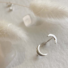 Load image into Gallery viewer, New Moon Crescent Moon Style Stud - Sterling Silver