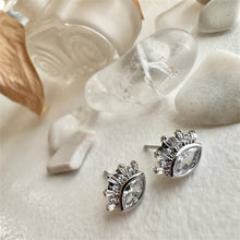 Load image into Gallery viewer, Knyosis Eye Stud Earrings with Baguettes