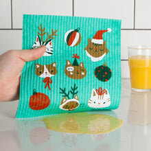 Load image into Gallery viewer, Swedish Dish Cloth - Let It Meow