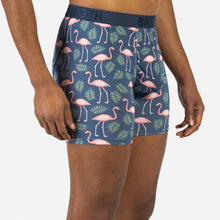 Load image into Gallery viewer, Classic Boxer Brief - Flamingos Navy