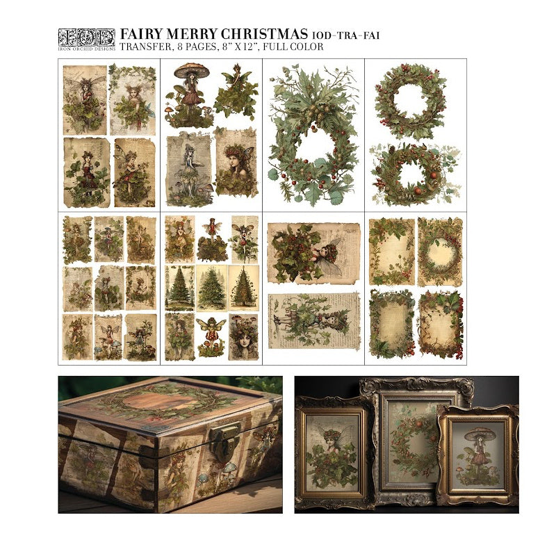 Fairy Merry Christmas IOD Image Transfer - *Limited Edition*