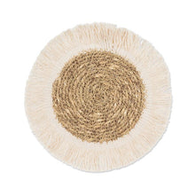 Load image into Gallery viewer, Coaster - Fringed Ivory