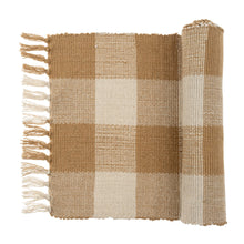 Load image into Gallery viewer, Gingham Table Runner, Sienna - 72"