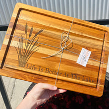 Load image into Gallery viewer, Life Is Better, Cutting & Serving Board w/ Juice Canal - 16"