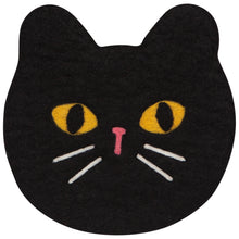 Load image into Gallery viewer, Felted Wool Trivet - Black Cat