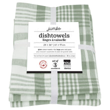 Load image into Gallery viewer, Jumbo Dishtowels Set of 3 - Elm Green
