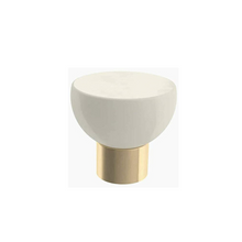Load image into Gallery viewer, Modern Ceramic knob - Champagne Bronze/ Ivory