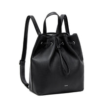 Load image into Gallery viewer, Leah Backpack - Black Pebbled