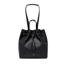 Load image into Gallery viewer, Leah Backpack - Black Pebbled