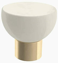 Load image into Gallery viewer, Modern Ceramic knob - Champagne Bronze/ Ivory